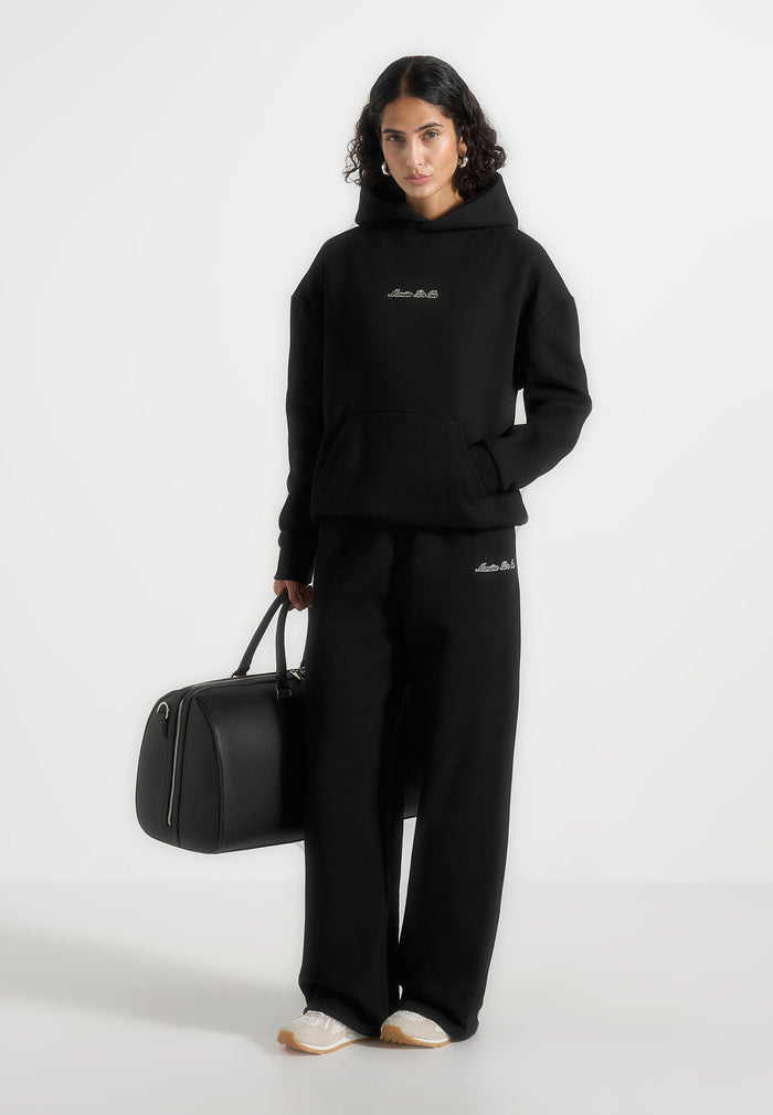 js003-unisex-signature-wide-leg-joggers-black