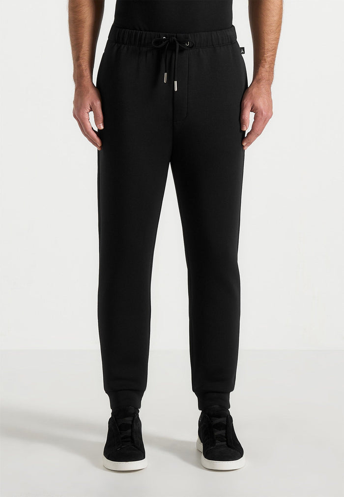 js008-neoprene-minimal-tapered-fit-cuffed-joggers-black