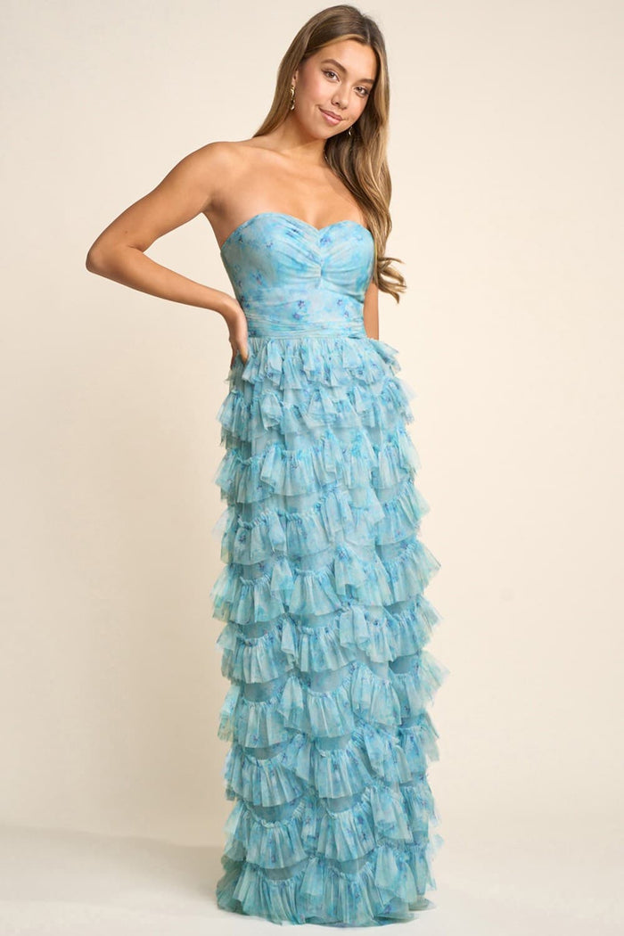 Juliet Dress in Aqua