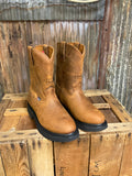 Justin Round Up Aged Bark 10" Round Toe