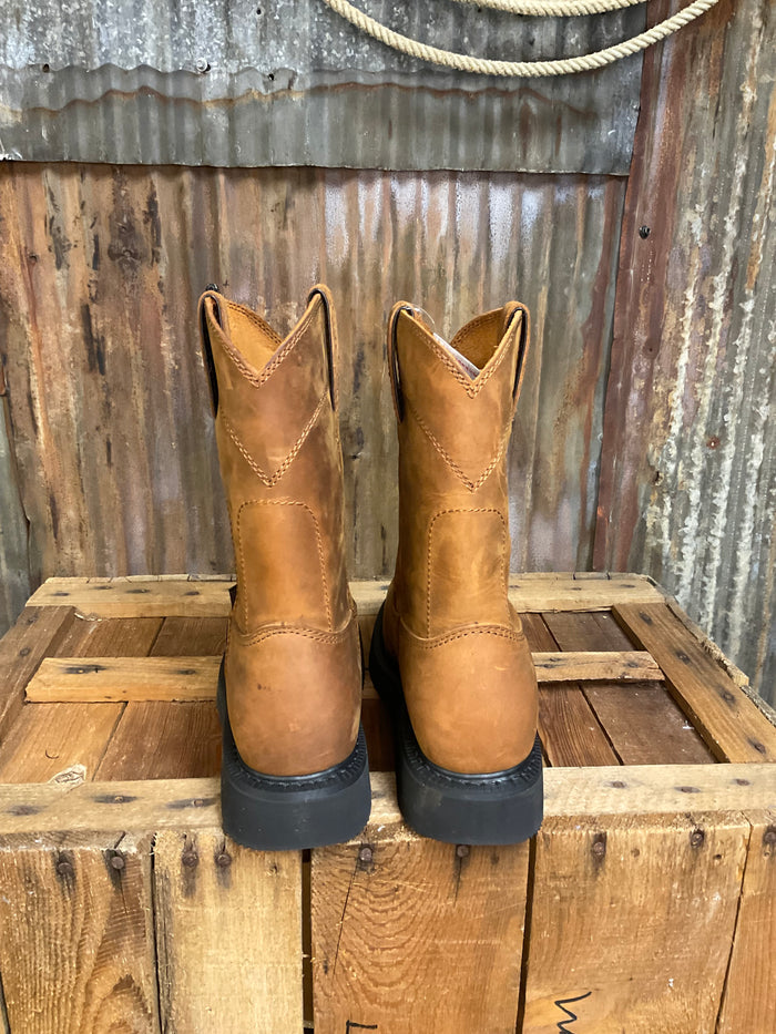 Justin Round Up Aged Bark 10" Round Toe