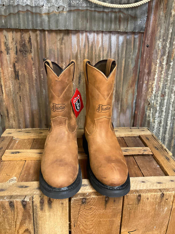 Justin Round Up Waterproof Round Toe