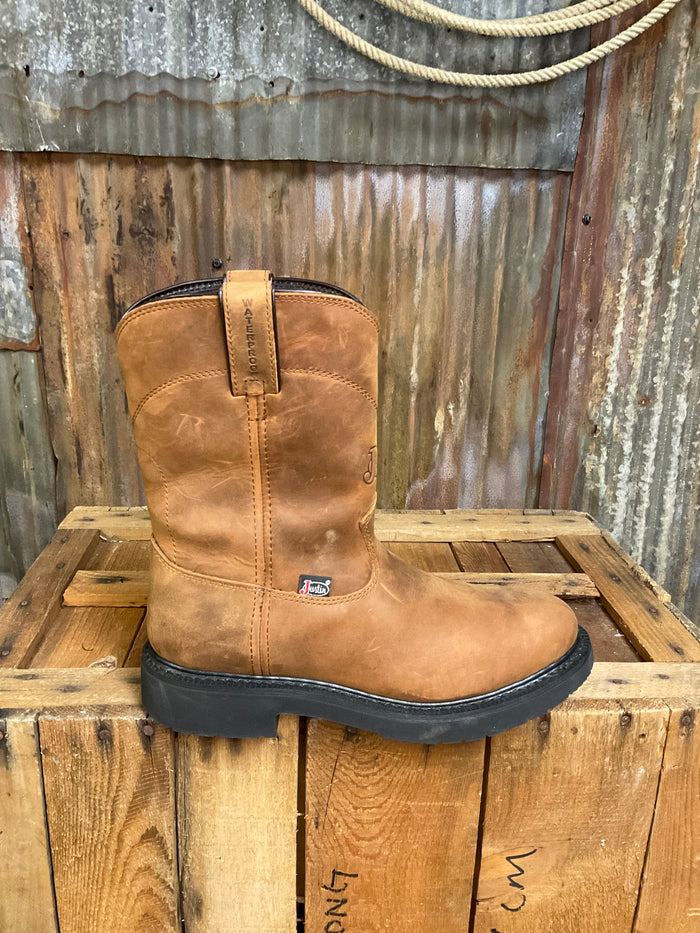 Justin Round Up Waterproof Round Toe