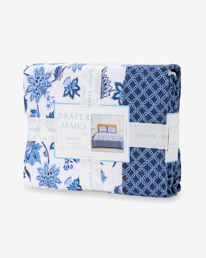 Justina Simple Lattice Quilt Set