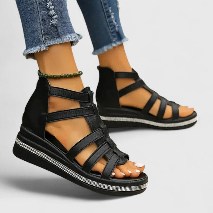 KENDALL | COMFORT STRASS SANDALS