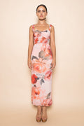 Kiara Floral Mesh Maxi Dress