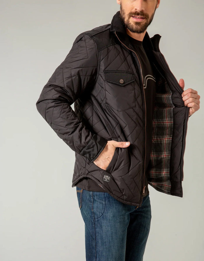 Kimes Ranch Skink Quilted Solid Zip Shirt Jacket
