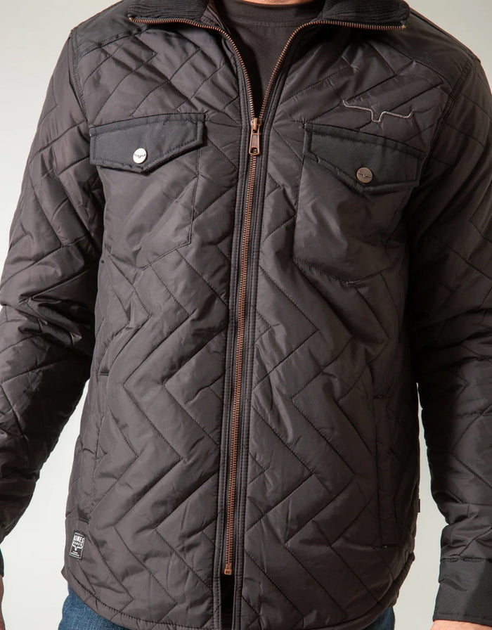 Kimes Ranch Skink Quilted Solid Zip Shirt Jacket