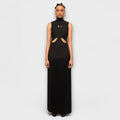 Kristen - Maxi Dress with Pleats and Cutouts