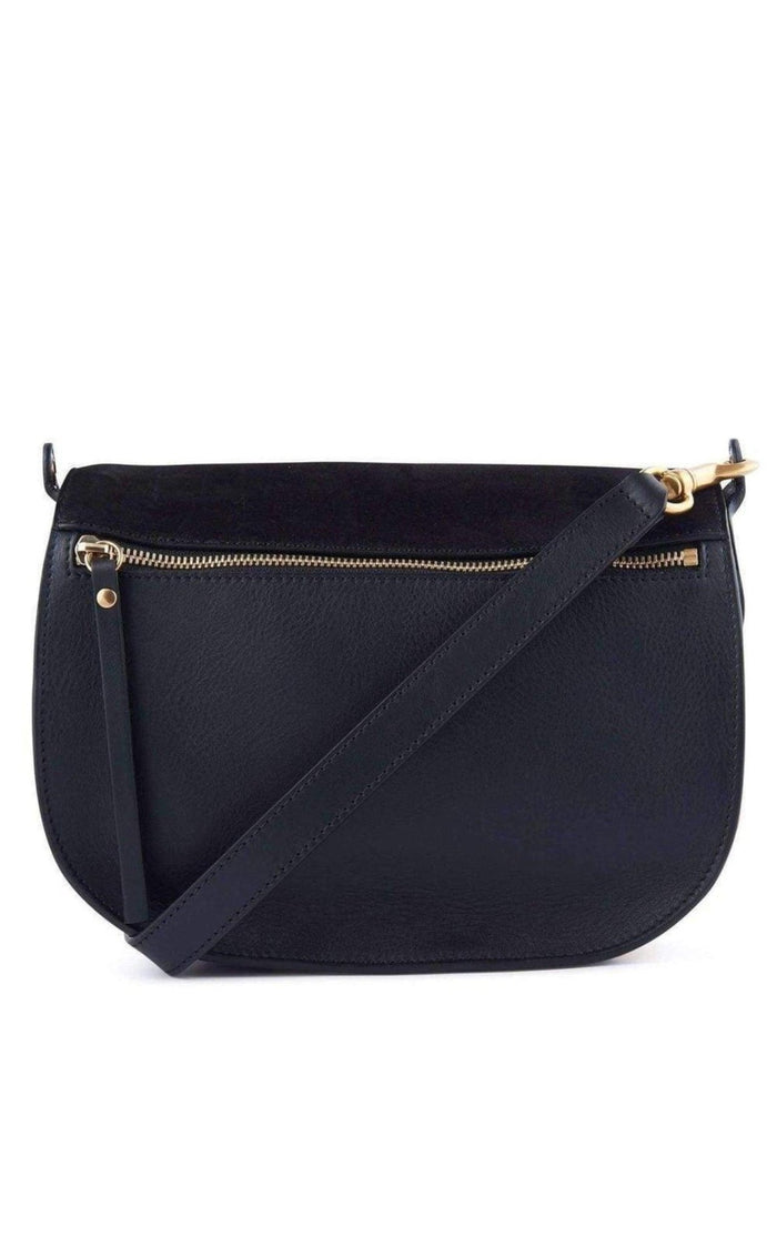 Chloe Kurtis Black Leather and Suede Bag - Runway Catalog