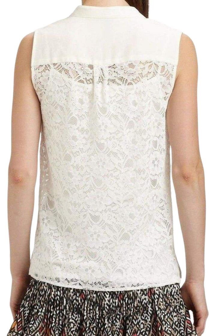 BCBGMAXAZRIA Layne Sleeveless Lace Top - Runway Catalog