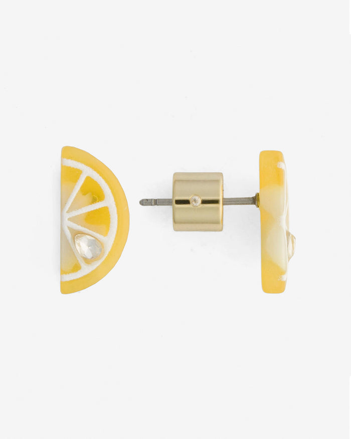 Lemon Slice Stud Earrings