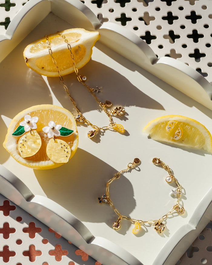 Lemon Slice Stud Earrings