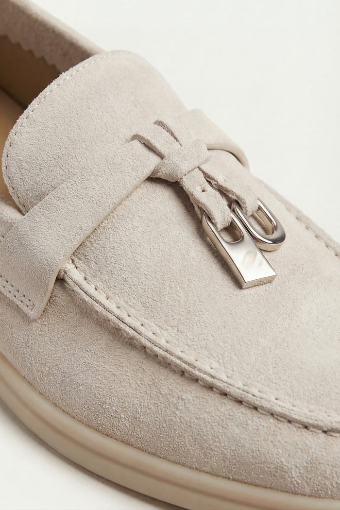 Leonis Buckle Loafer Cream