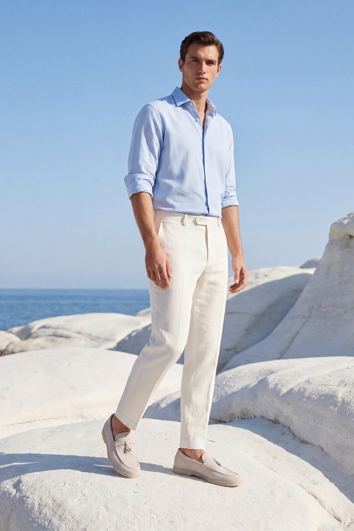 Leonis Buckle Loafer Cream