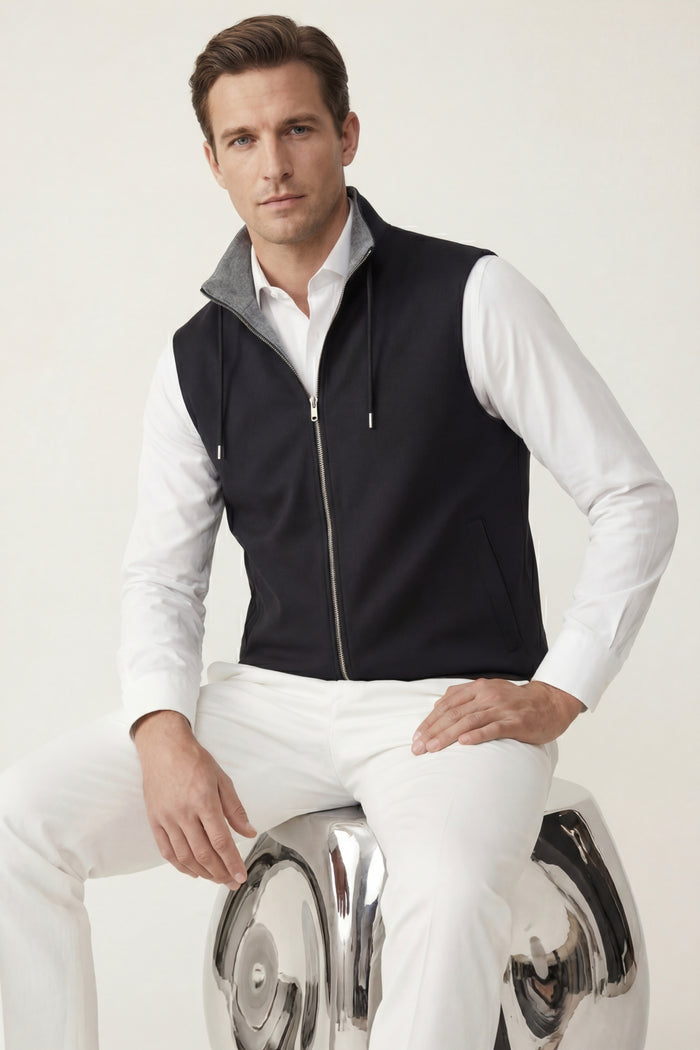 Leonis Reversible Vest Black