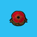 'Lest We Forget' Poppy Pin Badge