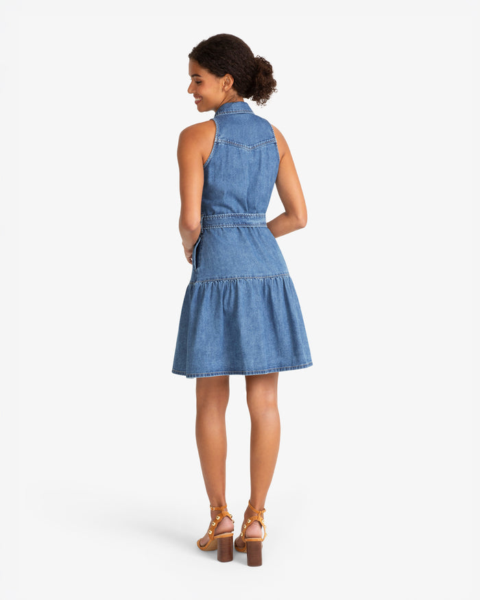 Lexi Sleeveless Tie Waist Dress