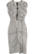 Nina Ricci Linen Cap Sleeve Scoop Neckline Sheath Dress - Runway Catalog