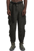 Never Enough | SS26  - Linen cargo pants, Green MPA082