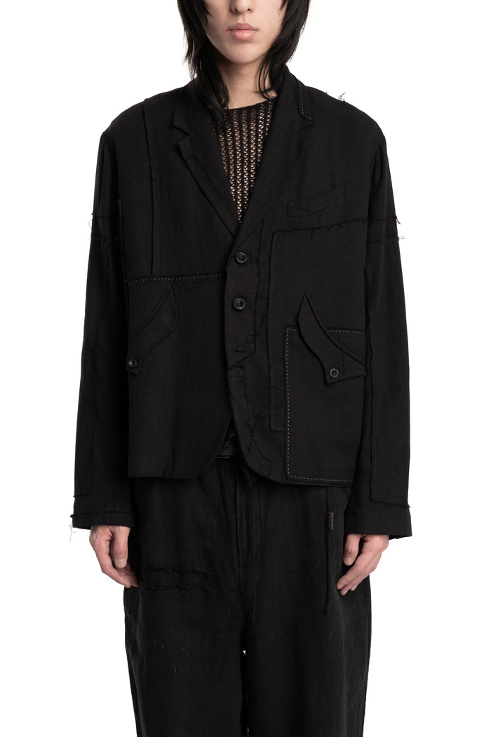 Professor.E | SS26 - Linen Patchwork Blazer JKT-02