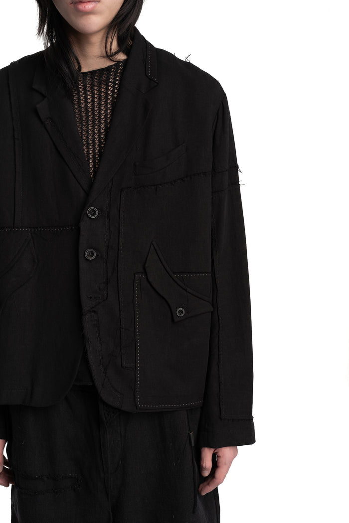 Professor.E | SS26 - Linen Patchwork Blazer JKT-02