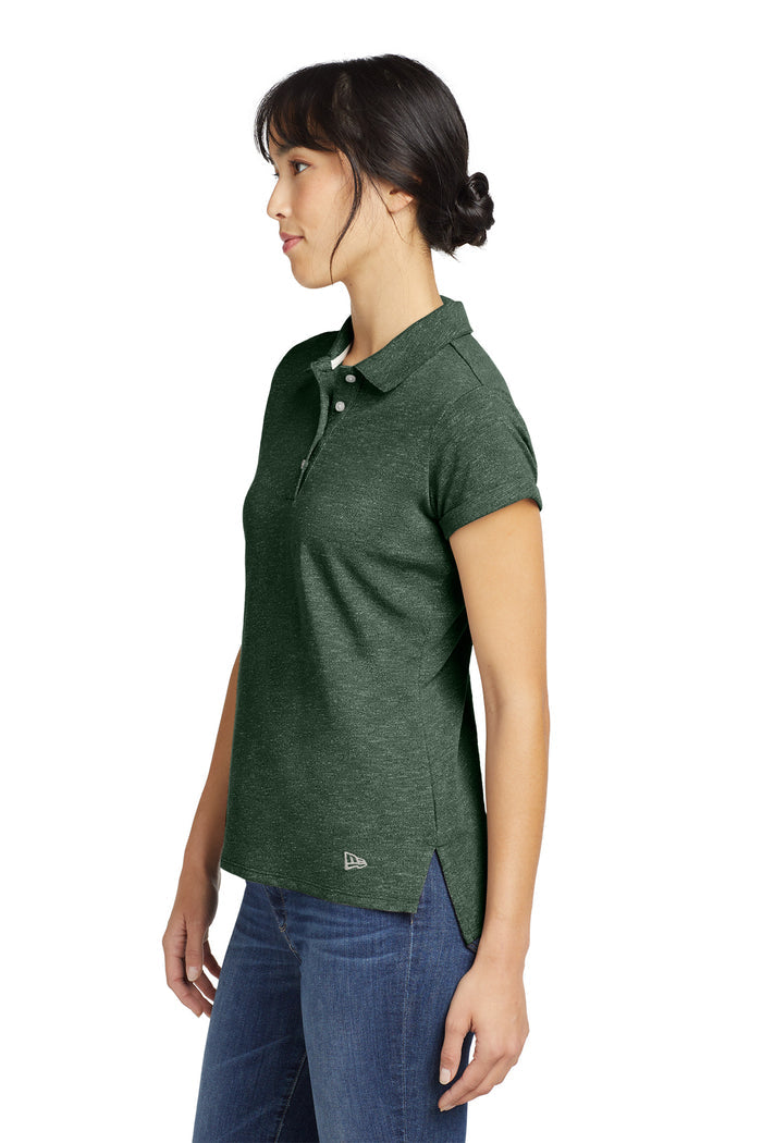 LNEA301 New Era® Women's Slub Twist Polo