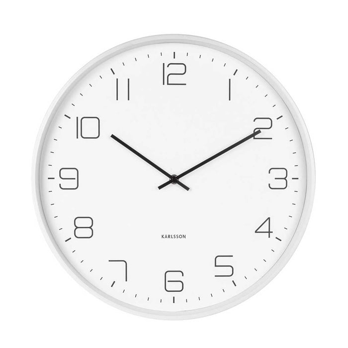 Karlsson Lofty Wall Clock - White (40cm) | Koop.co.nz