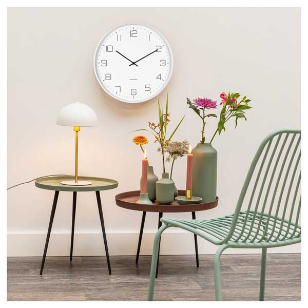 Karlsson Lofty Wall Clock - White (40cm) | Koop.co.nz