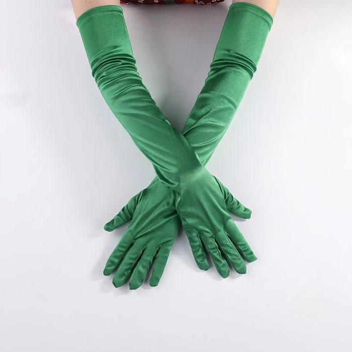 Long Satin  Gloves   Wedding Bridal Prom Evening Gown Accessories GL003 SHEER FAIRY