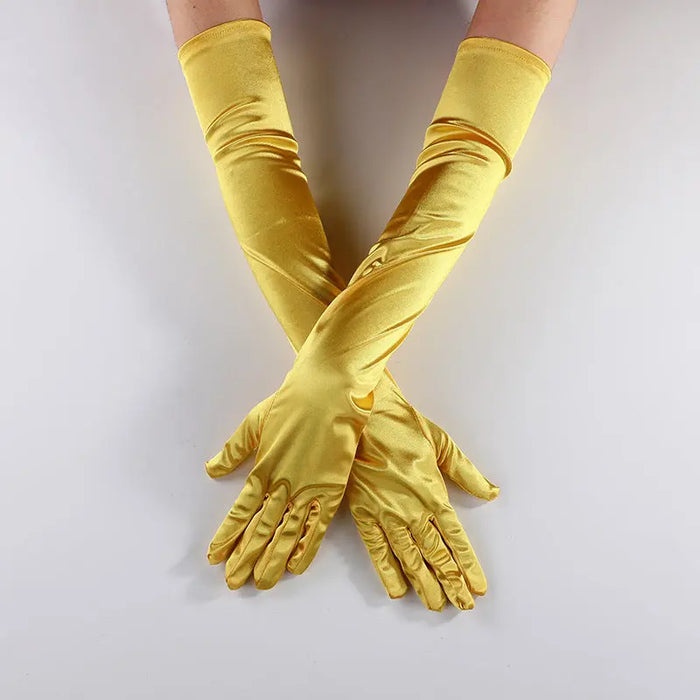 Long Satin  Gloves   Wedding Bridal Prom Evening Gown Accessories GL003 SHEER FAIRY