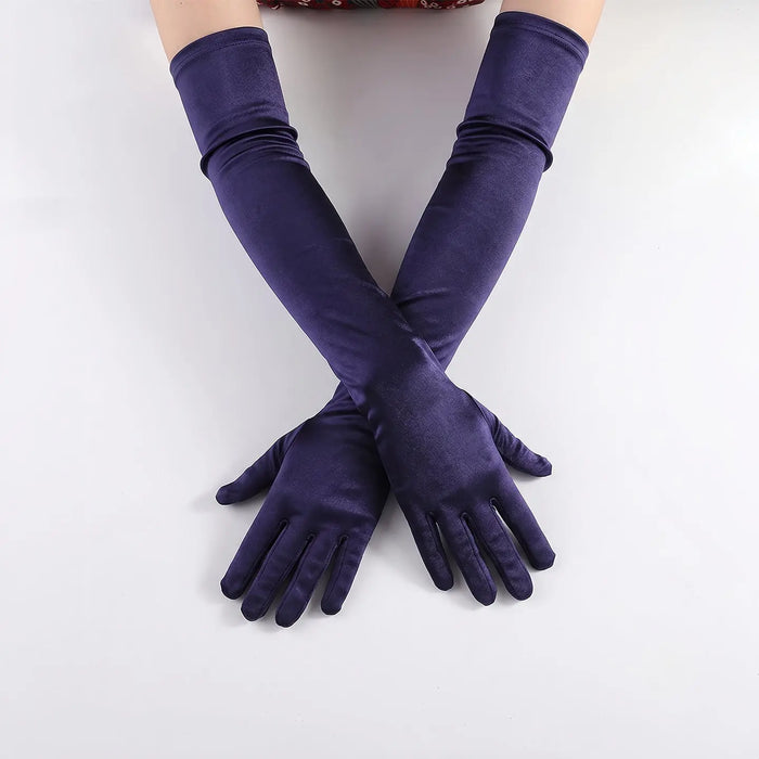 Long Satin  Gloves   Wedding Bridal Prom Evening Gown Accessories GL003 SHEER FAIRY