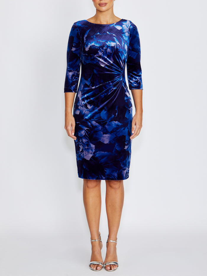 Lottie Printed Velour Dress
