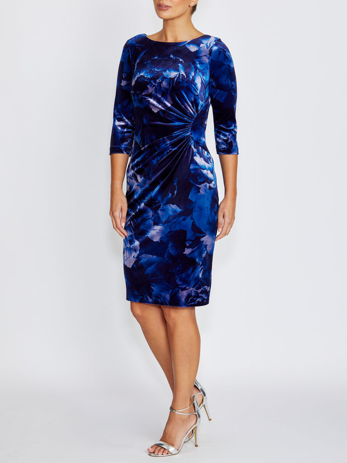 Lottie Printed Velour Dress