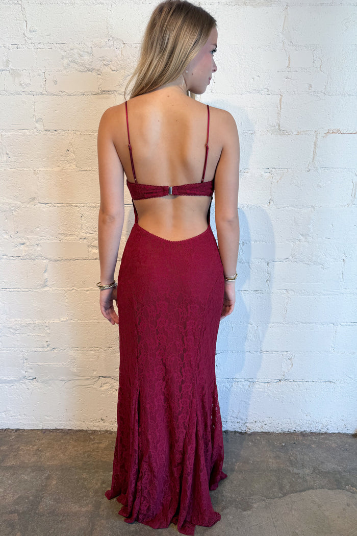 Love Letter Maxi Dress Back, adeline boutique, dallas boutique, boutique