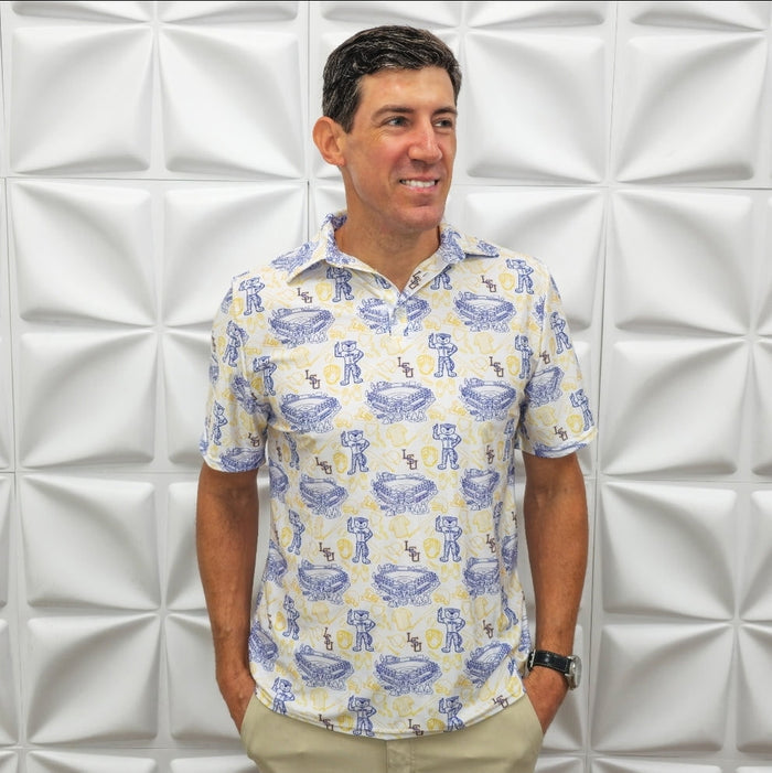 LSU Baseball Polo