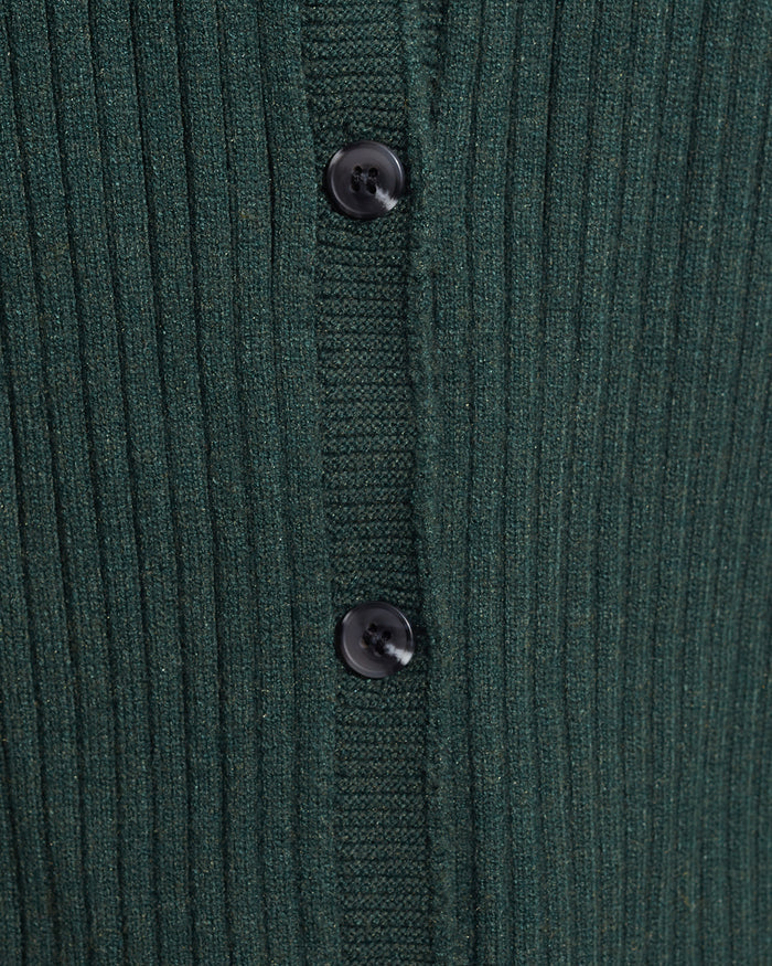 Luxe Cropped Rib Cardigan