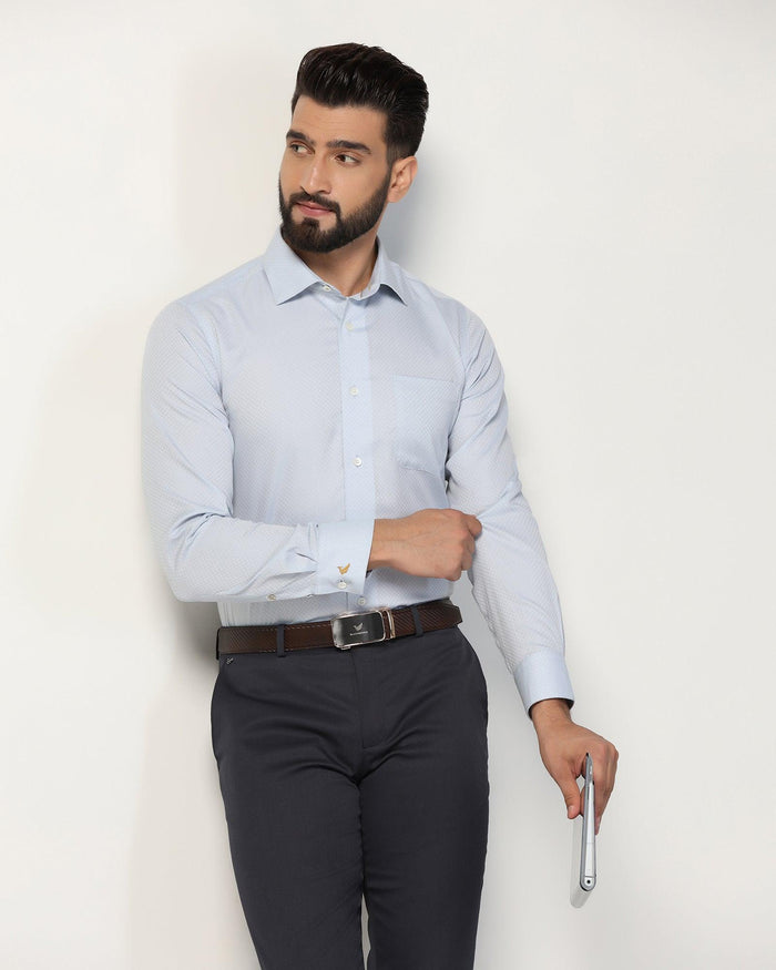 Luxe Formal Grey Textured Shirt - Silas