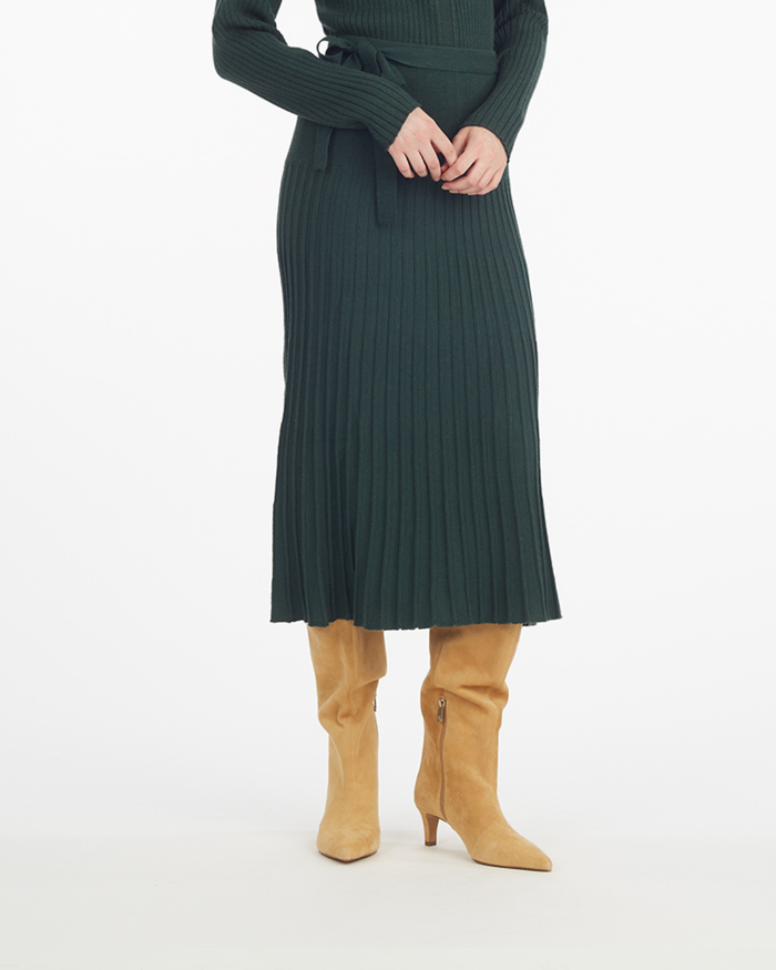 Luxe Pleated Maxi Skirt