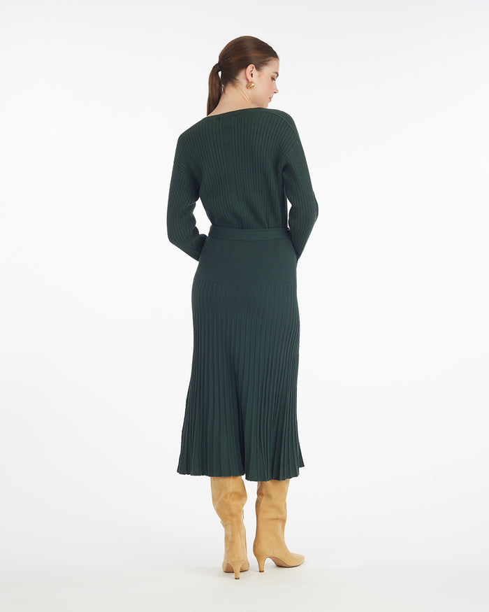 Luxe Pleated Maxi Skirt