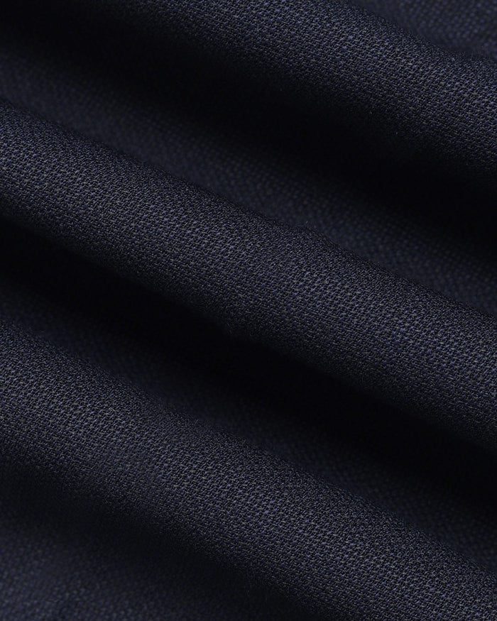 Luxe Slim Comfort B-95 Formal Navy Textured Trouser - Bugati