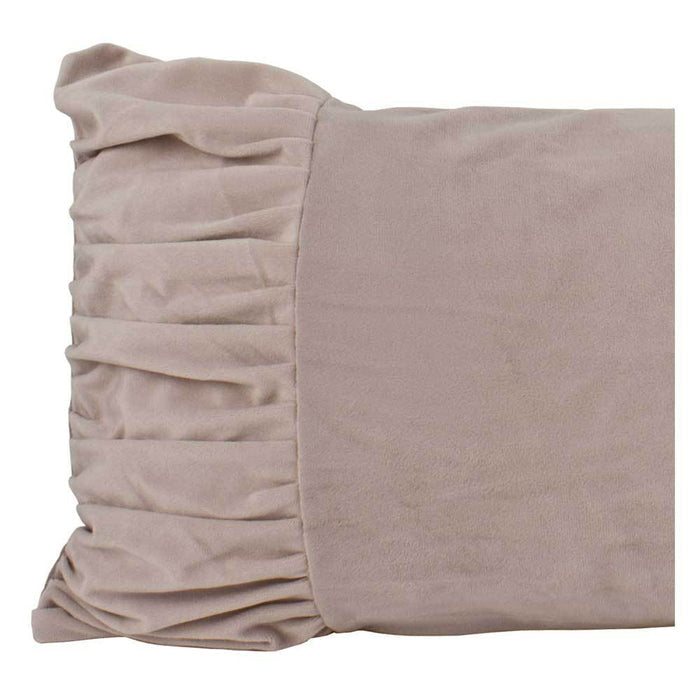 Macey & Moore Luxe Velvet Bow Cushion Cover – Blush | Koop.co.nz