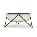 Bendo Luxe Woof Dog Bowl - Chrome & Black | Koop.co.nz