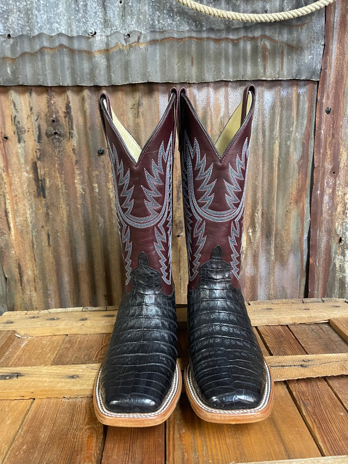 Macie Bean Caiman Belly Western Boot