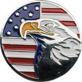 Magnetic Hat Pin - Flag Eagle