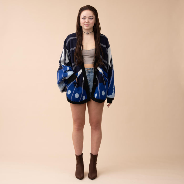 Magpie Crow Butterfly Cardigan (Restocking September 10th, 2026)