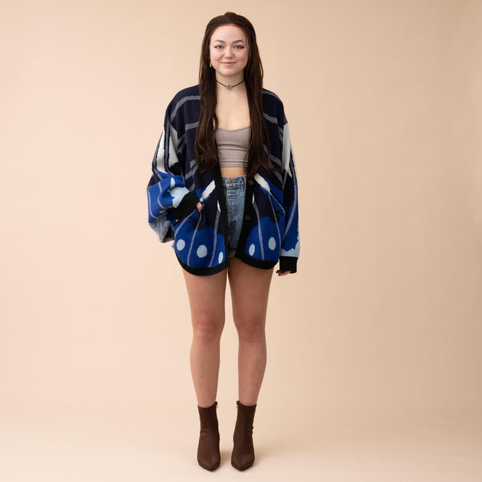 Magpie Crow Butterfly Cardigan (Restocking September 10th, 2026)