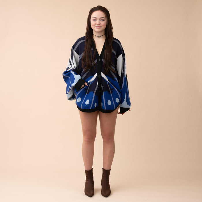 Magpie Crow Butterfly Cardigan (Restocking September 10th, 2026)