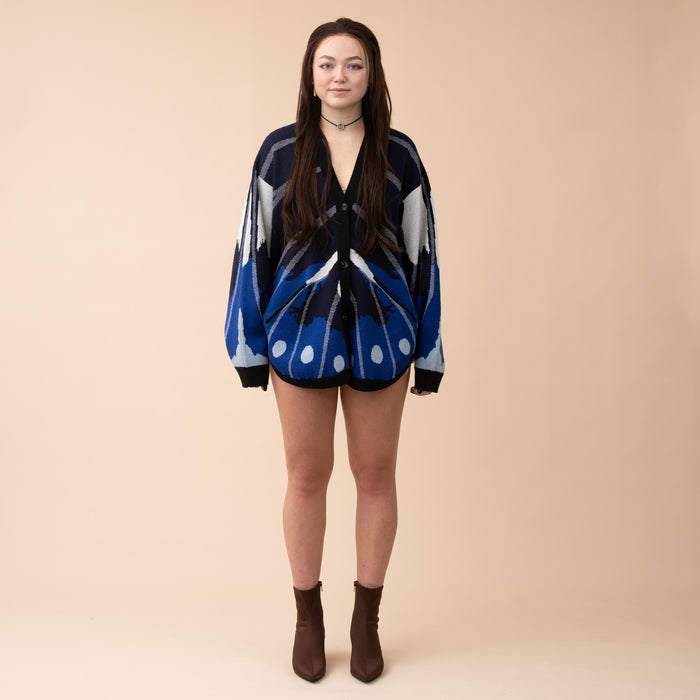 Magpie Crow Butterfly Cardigan (Restocking September 10th, 2026)