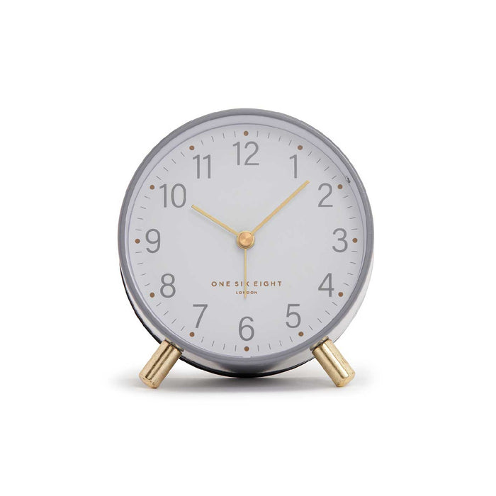 One Six Eight Maisie Alarm Clock with Light - Grey | Koop.co.nz